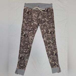 J. Crew Toile Cotton Zipper Ankle Joggers S